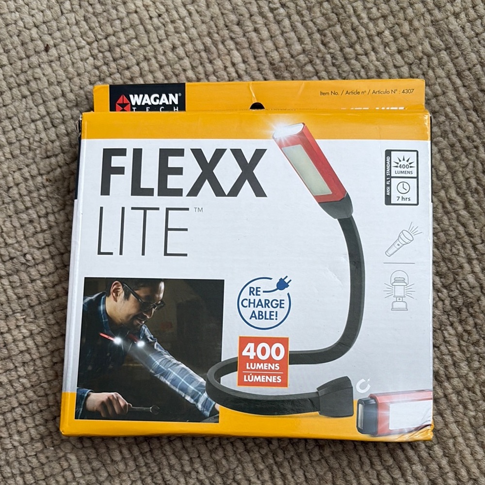 Wagan Flexx Lite Rechargeable LED Light for use around your neck.